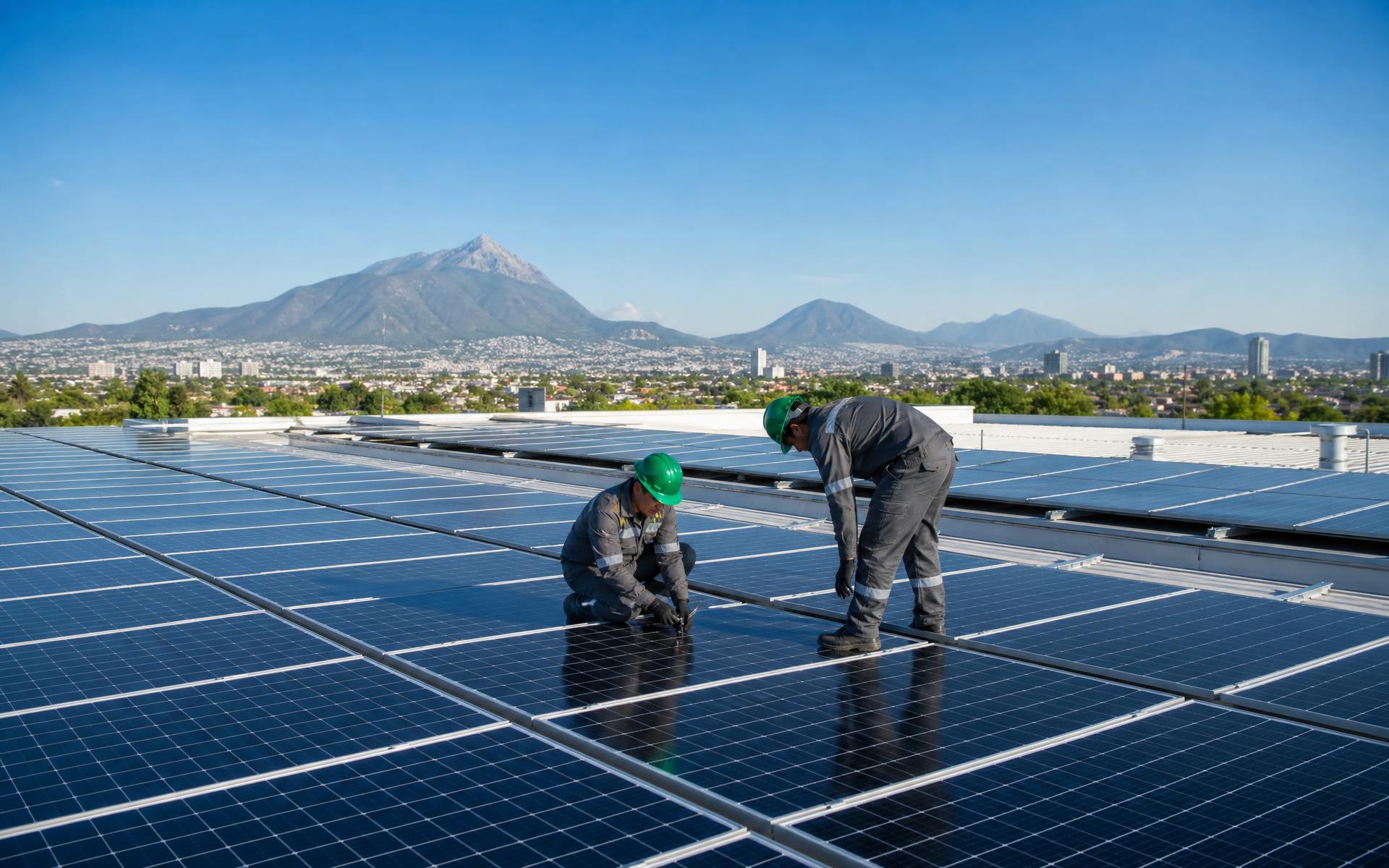 Instalación fotovoltaica industrial de HEVAL TECHNOLOGY